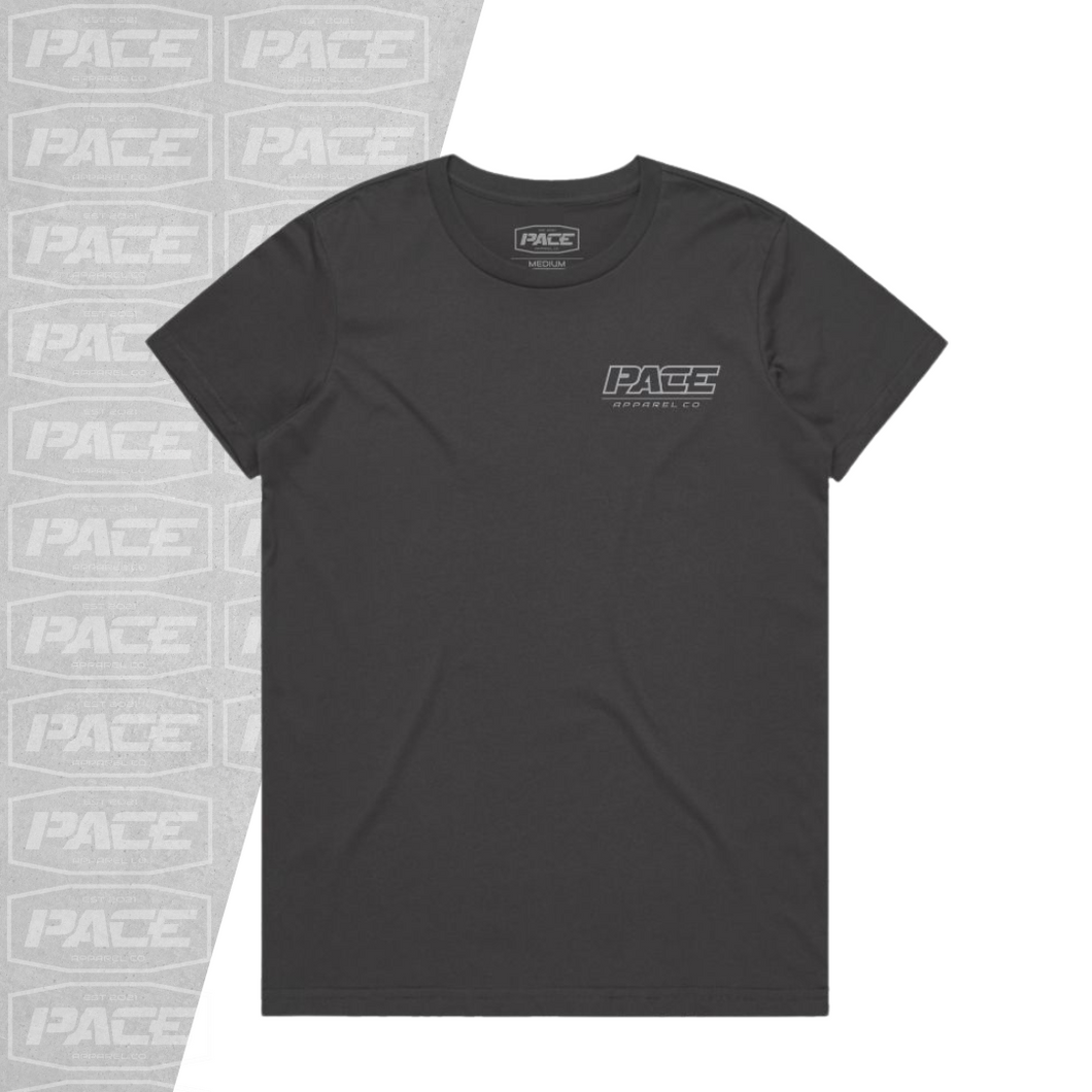 PACE // Ladies Basic Tee - Coal