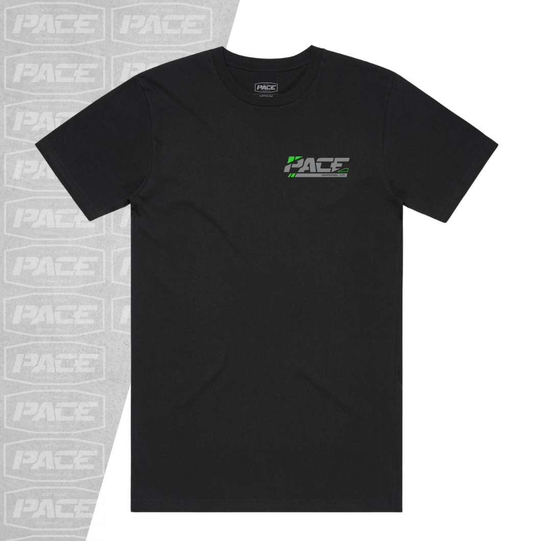 PACE // Slash Tee - Black & Green